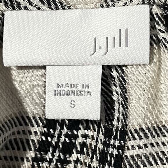 J.Jill Women Plaid Button Front Relaxed Fit Long Sleeve Tiered Peplum Top SZ/ S - Picture 11 of 11